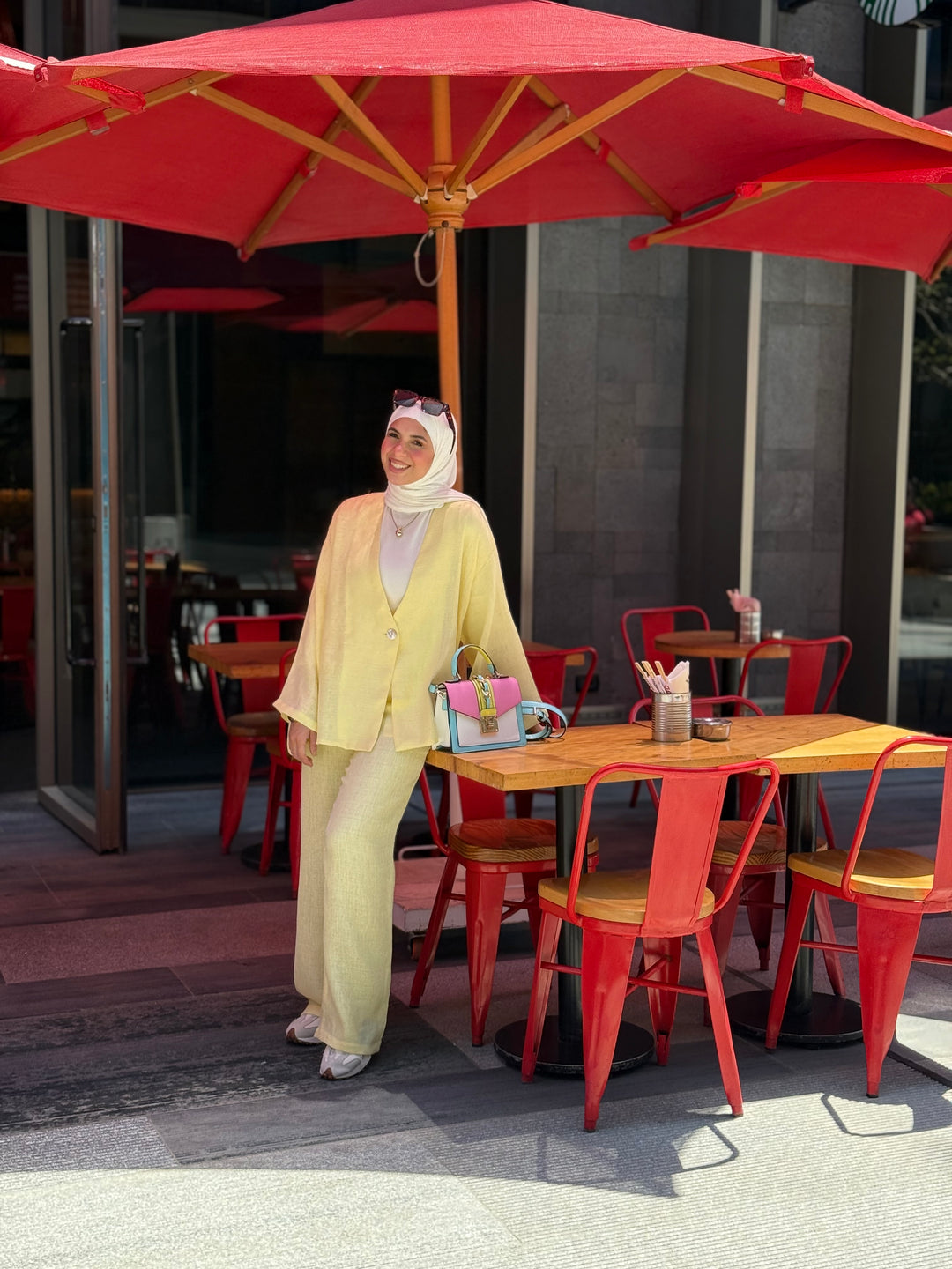 Linen Set Yellow