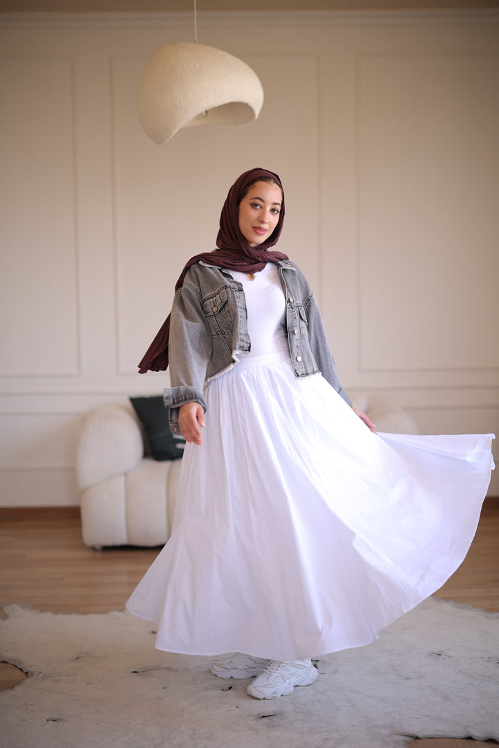 Flow Skirt White