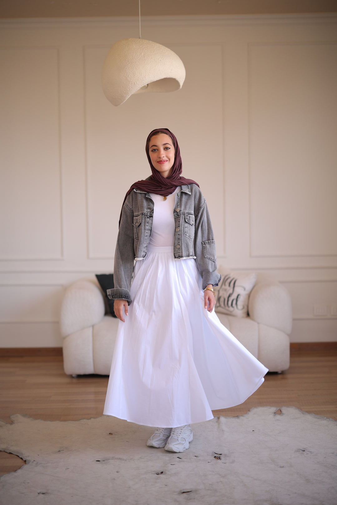 Flow Skirt White