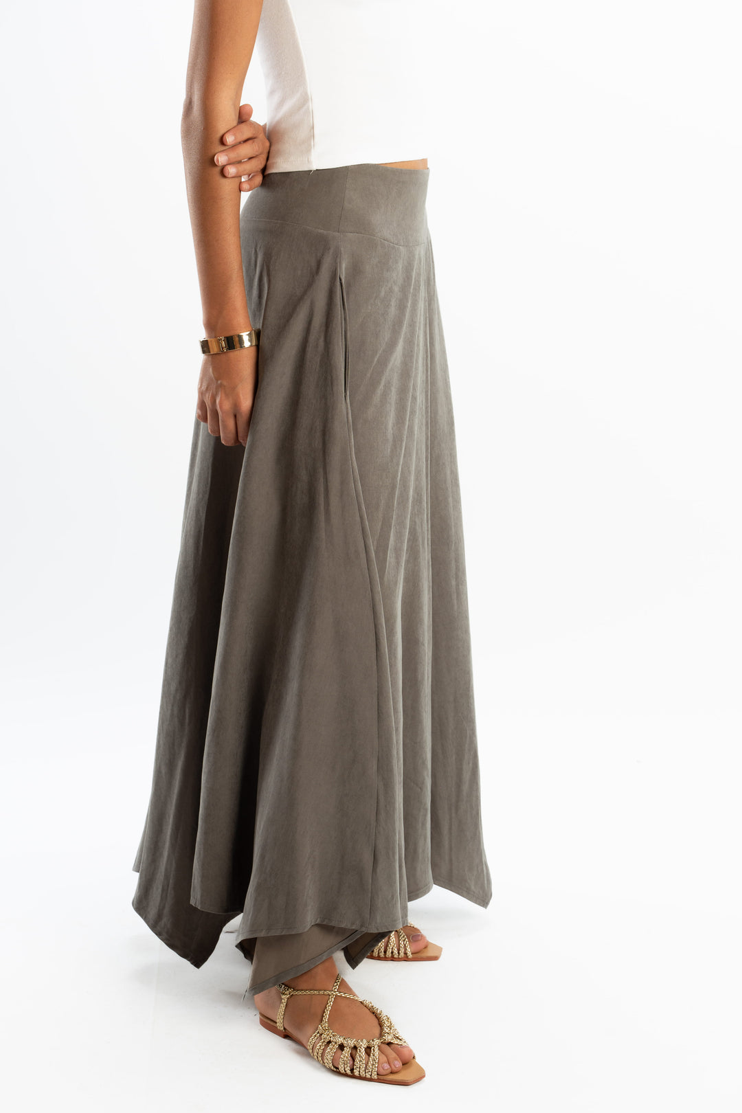 Wave Hem Skirt