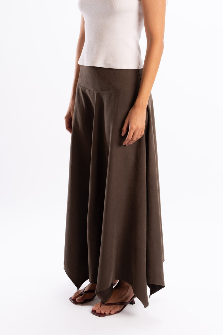 Wave Hem Skirt