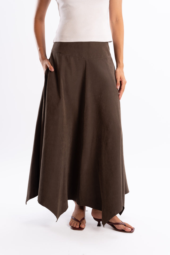 Wave Hem Skirt