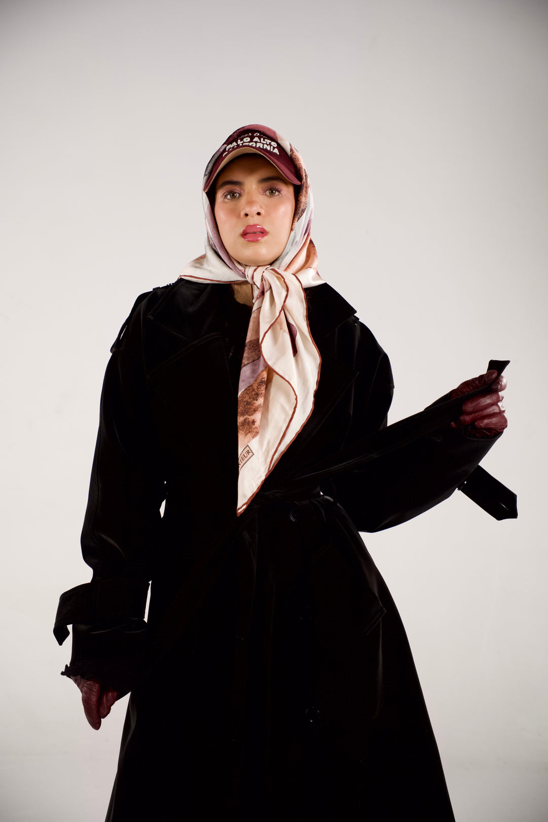 Velvet Touch Trench Coat