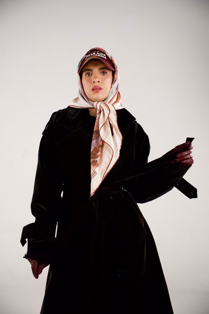 Velvet Touch Trench Coat