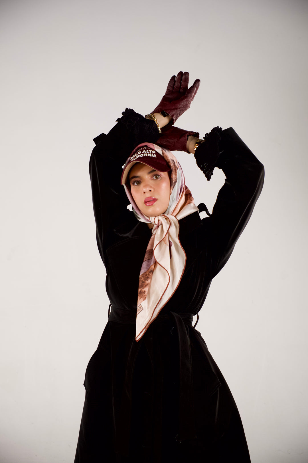 Velvet Touch Trench Coat