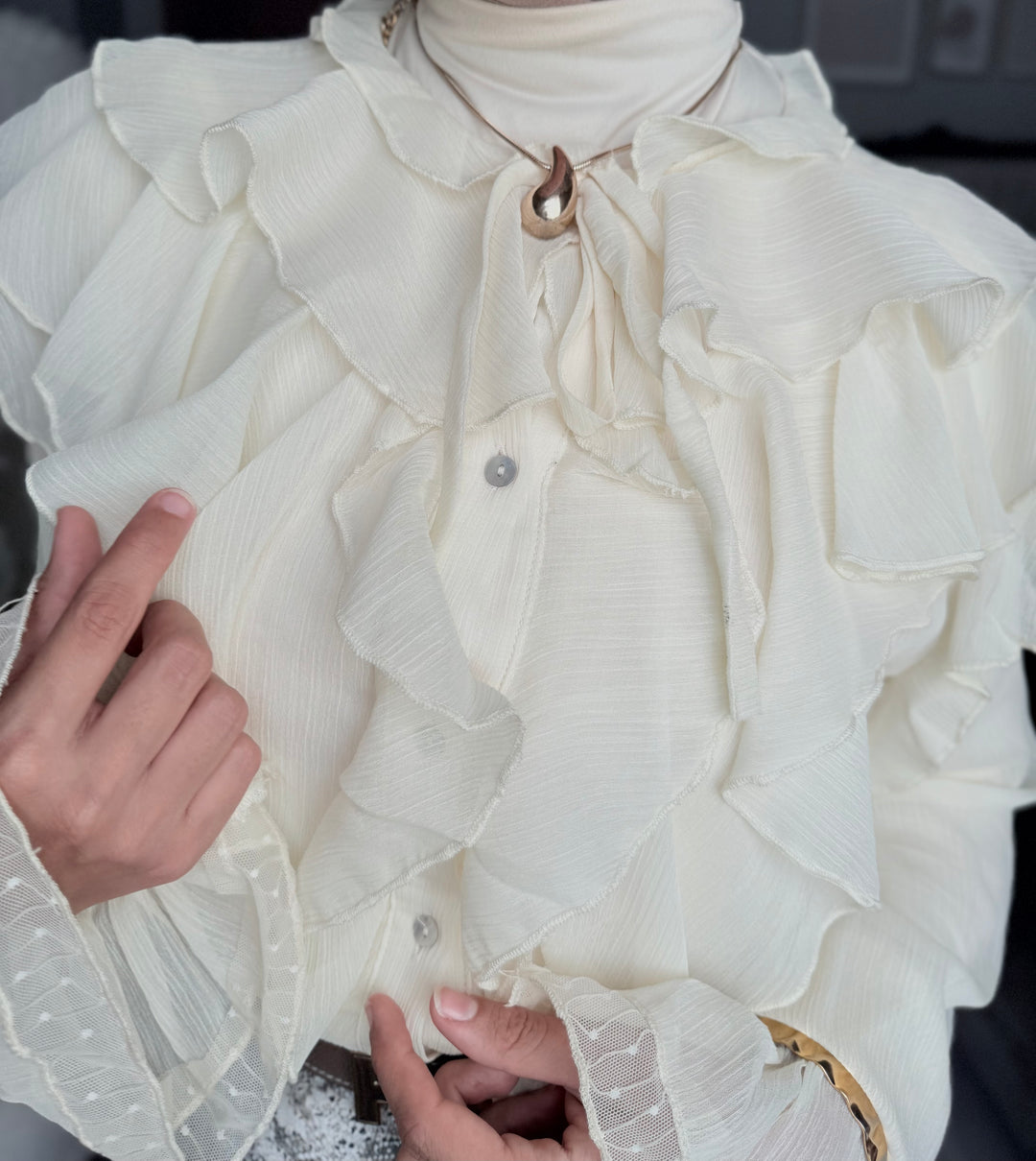 Whisper Ruffle Blouse
