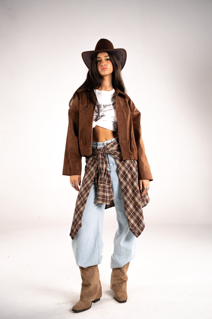 Modern Suede Scuba Jacket