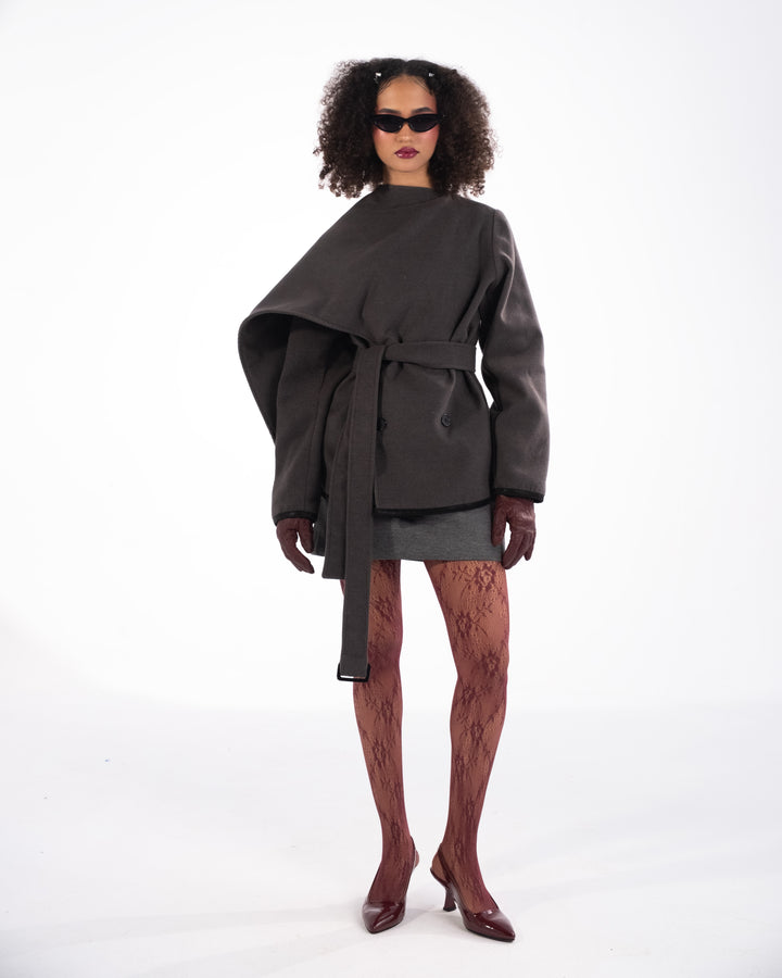 Draped Shawl Jacket