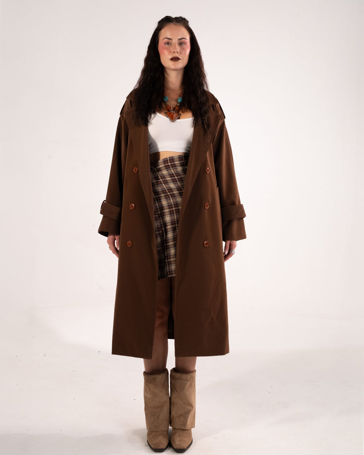 Velvet Touch Trench Coat