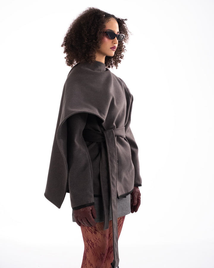 Draped Shawl Jacket